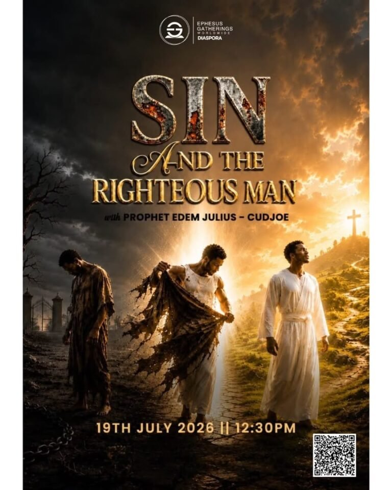 Sin and the Righteous Man &mdash; Jul 19, 2026