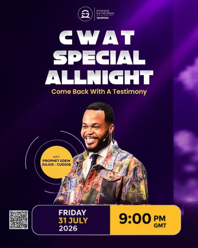 Come Back With a Testimony (CWAT) All Night Service &mdash; Jul 31, 2026